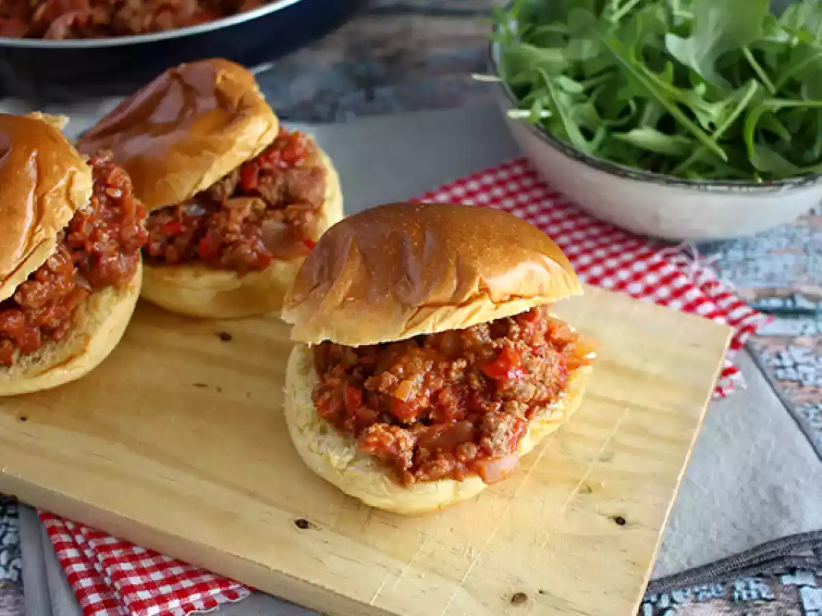Hambúrguer estilo Sloppy Joes