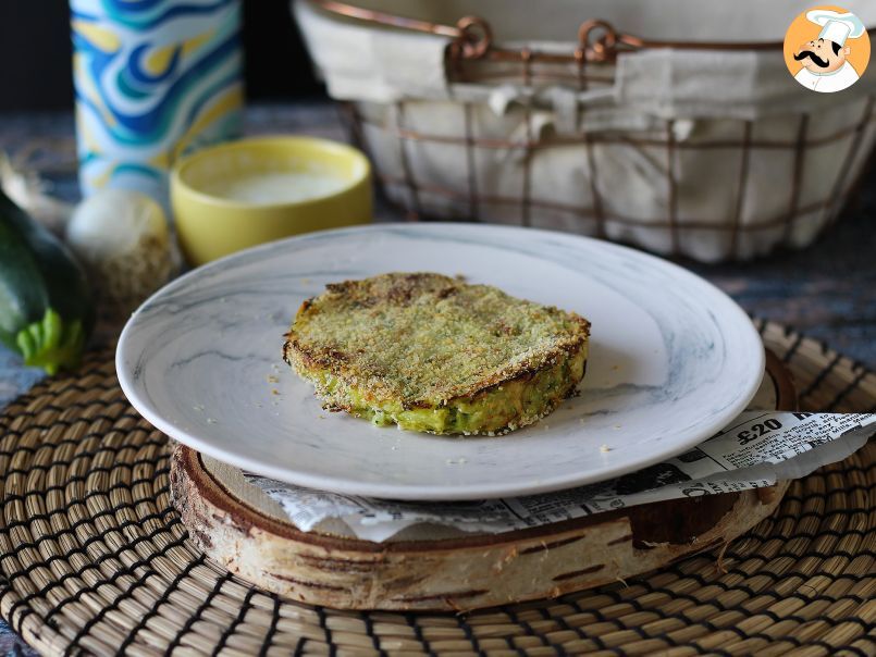 Hambúrguer vegetariano de abobrinha e batata feito na Air Fryer - foto 2