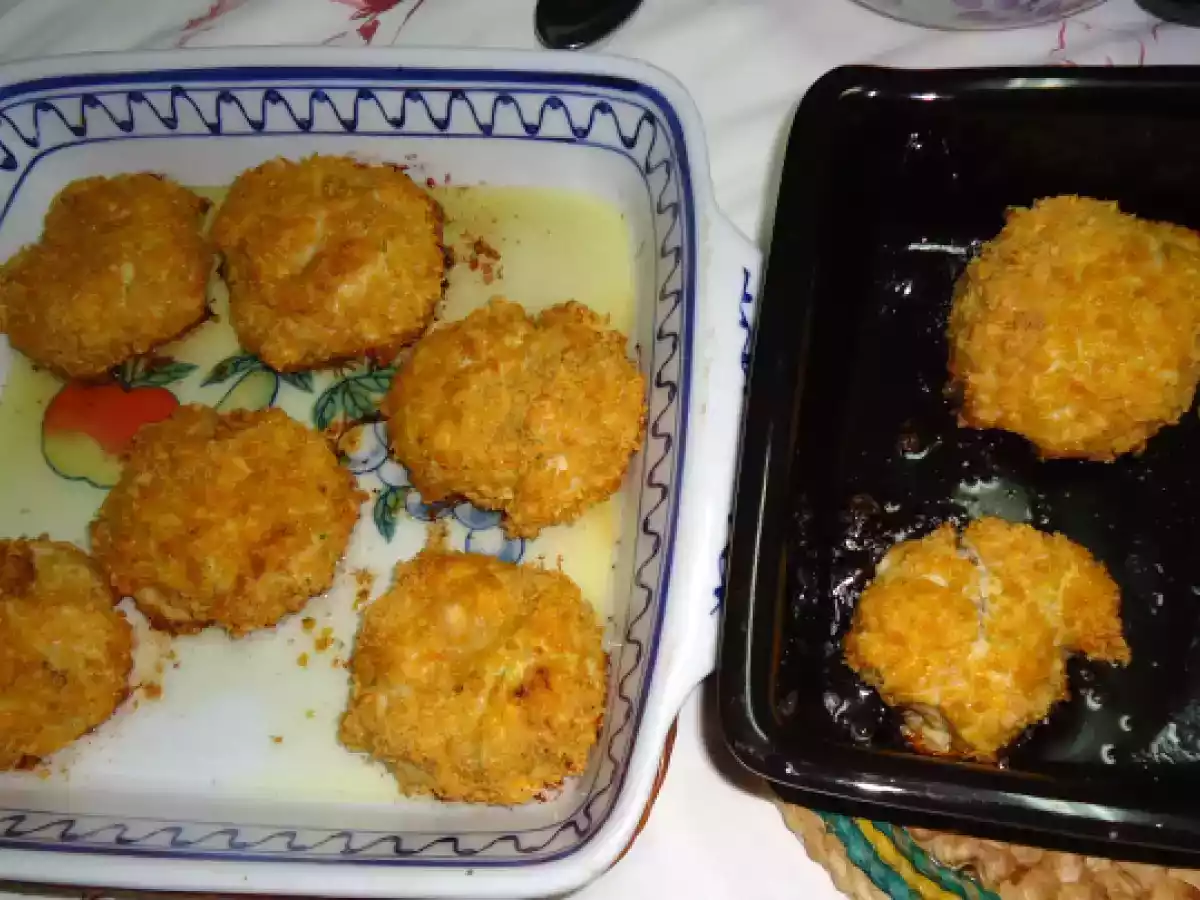 Hamburguers de frango panados