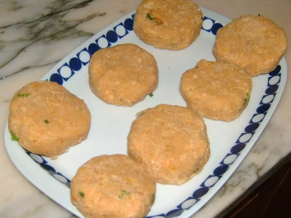 Hamburguers de grão-de-bico e lentilhas - foto 2