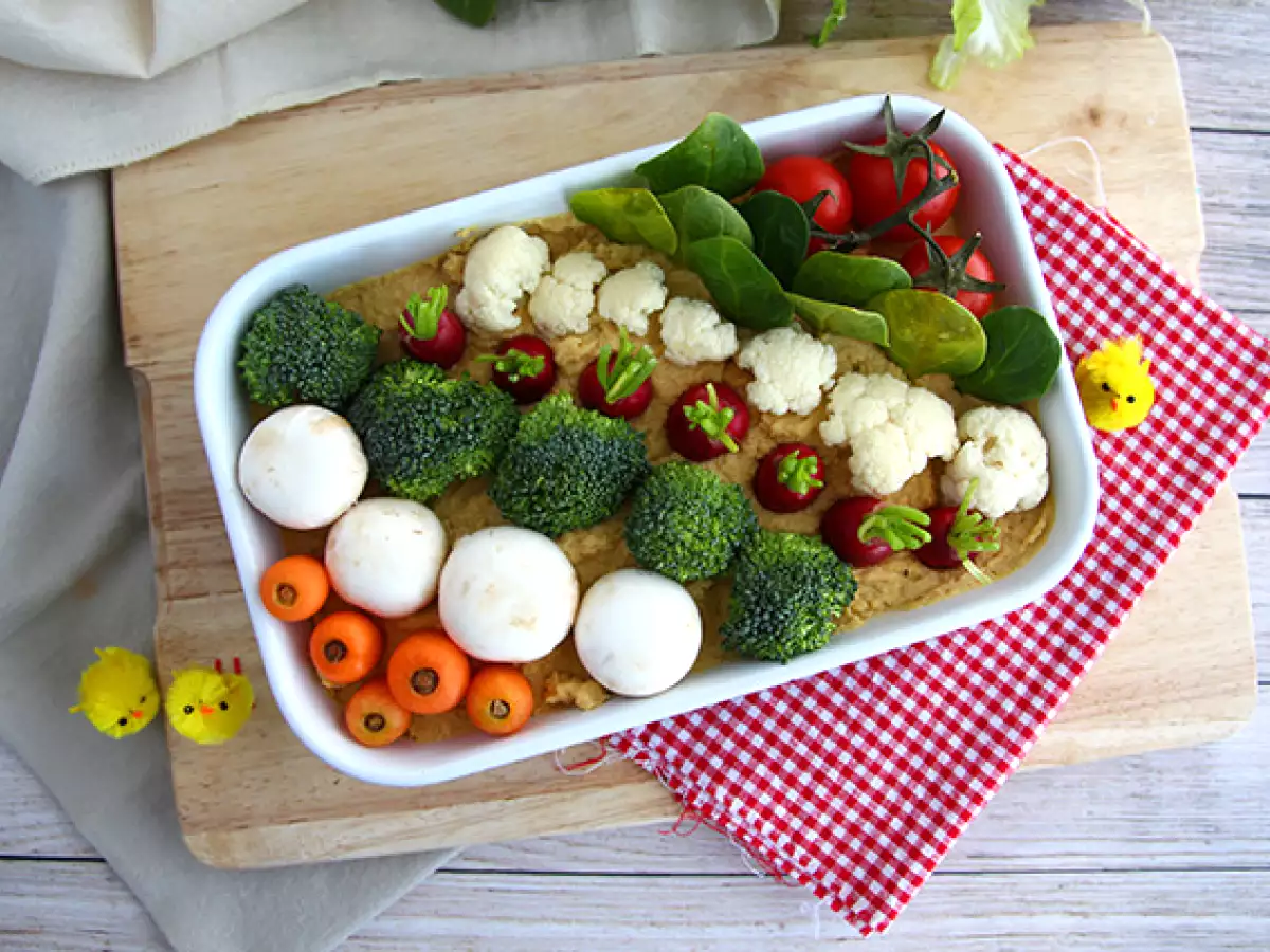 Horta de legumes com homus - foto 5