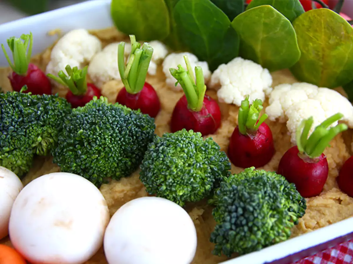Horta de legumes com homus - foto 6