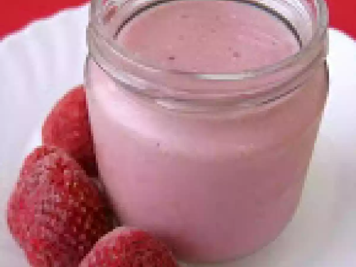 Iogurte Caseiro com Polpa de Morango e Agar Agar