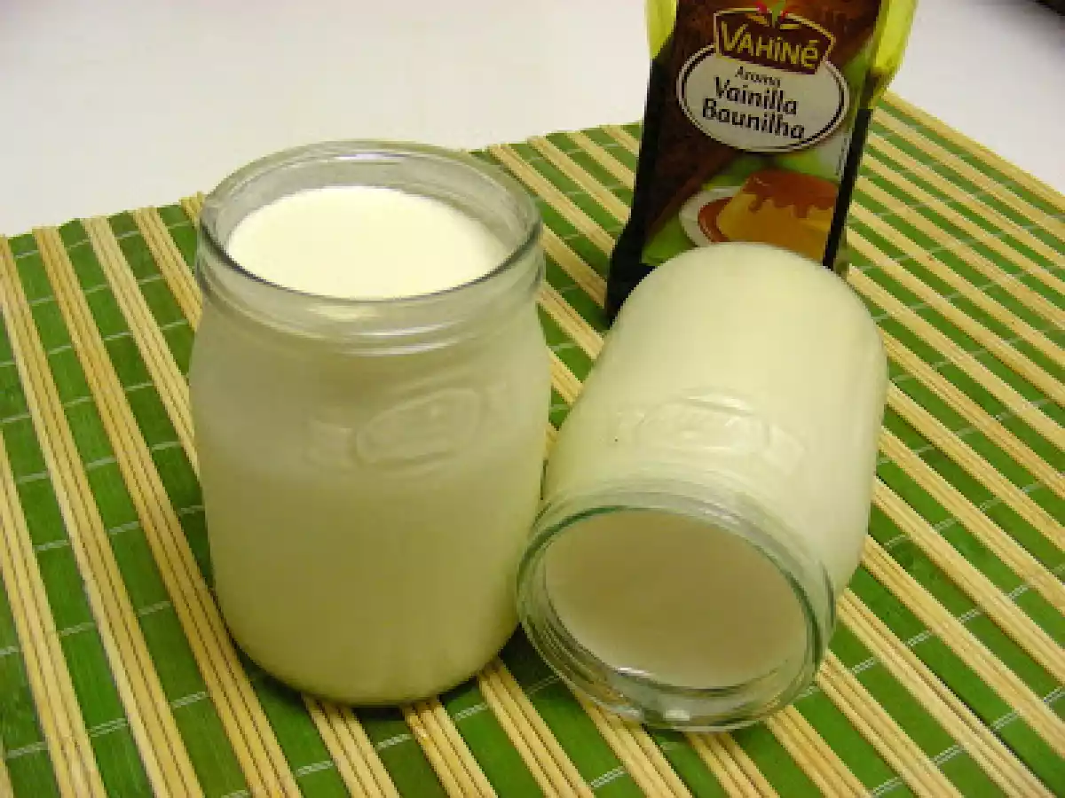 Iogurtes com aroma de baunilha