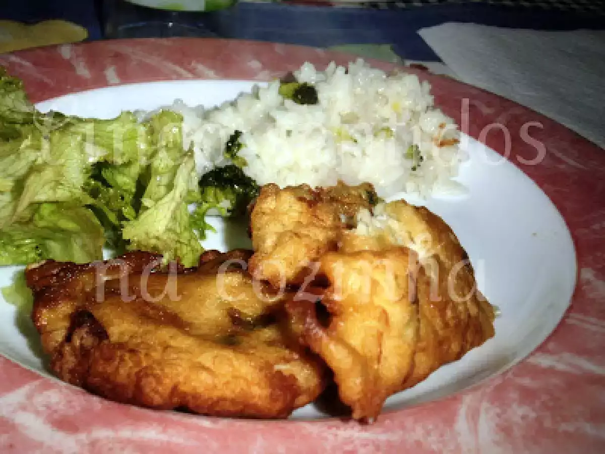 Iscas de bacalhau com arroz de brócolos - foto 2