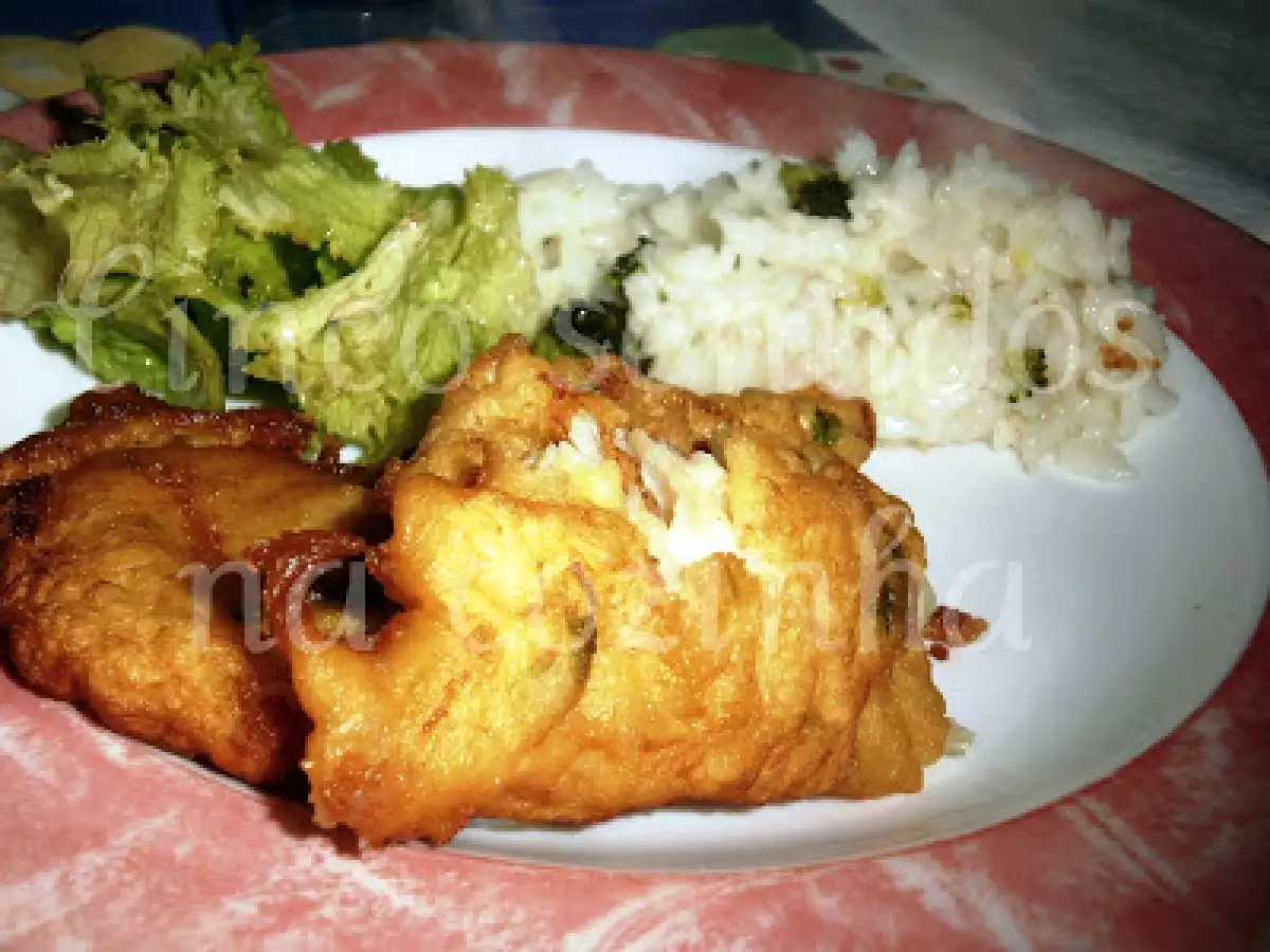 Iscas de bacalhau com arroz de brócolos - foto 3