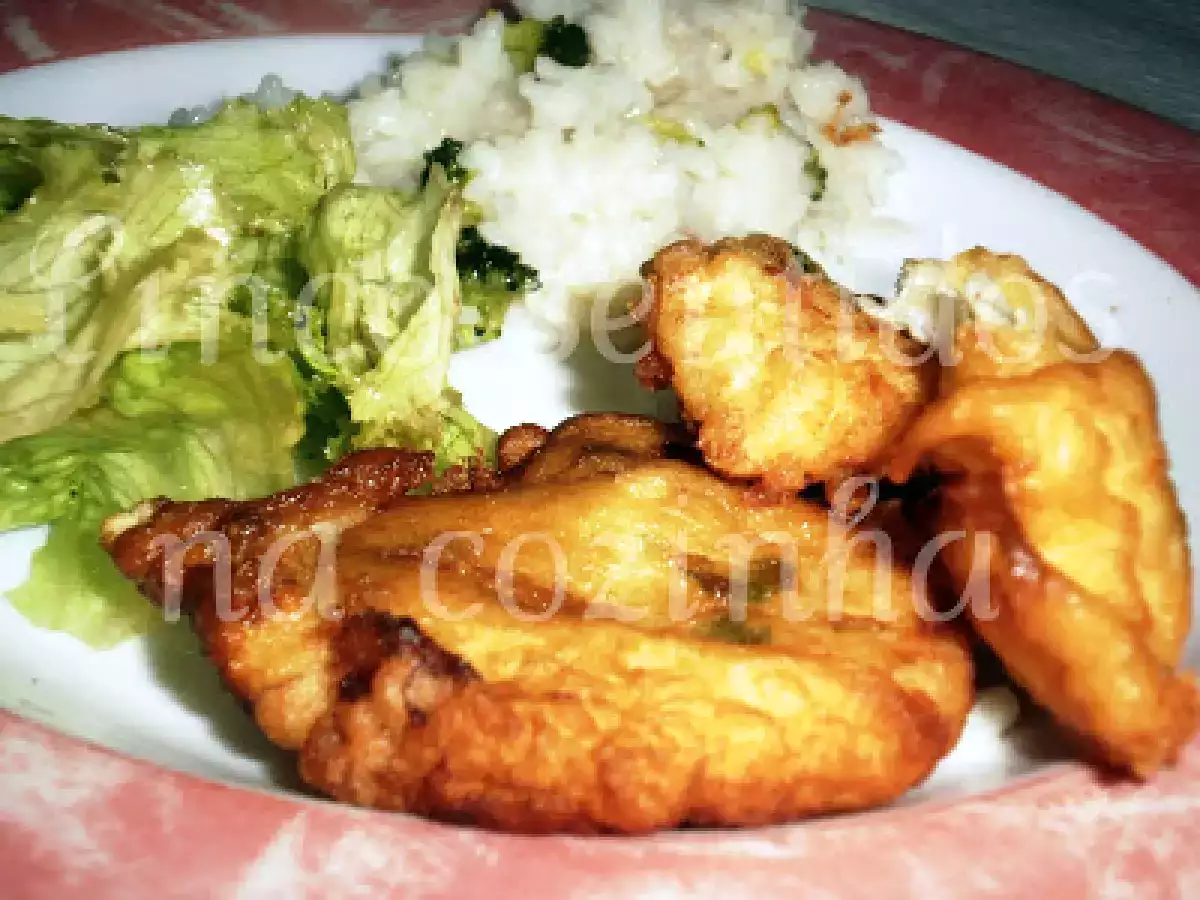 Iscas de bacalhau com arroz de brócolos - foto 4