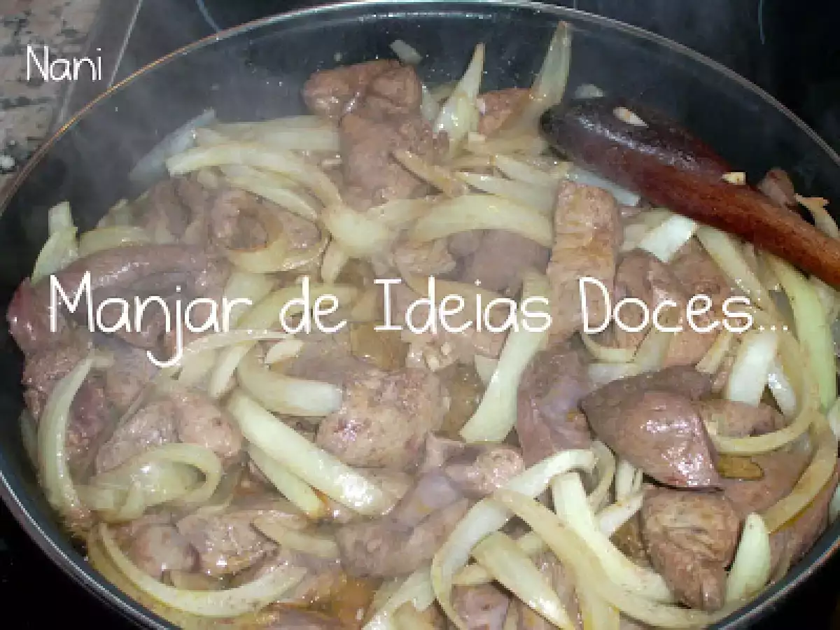 Iscas de fígado de vitela em vinha-d'alhos - foto 2