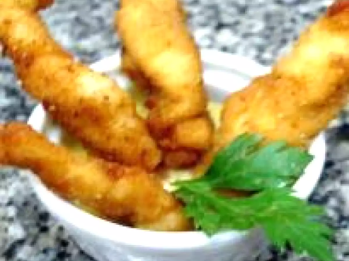Iscas de Frango com Molho de Laranjas