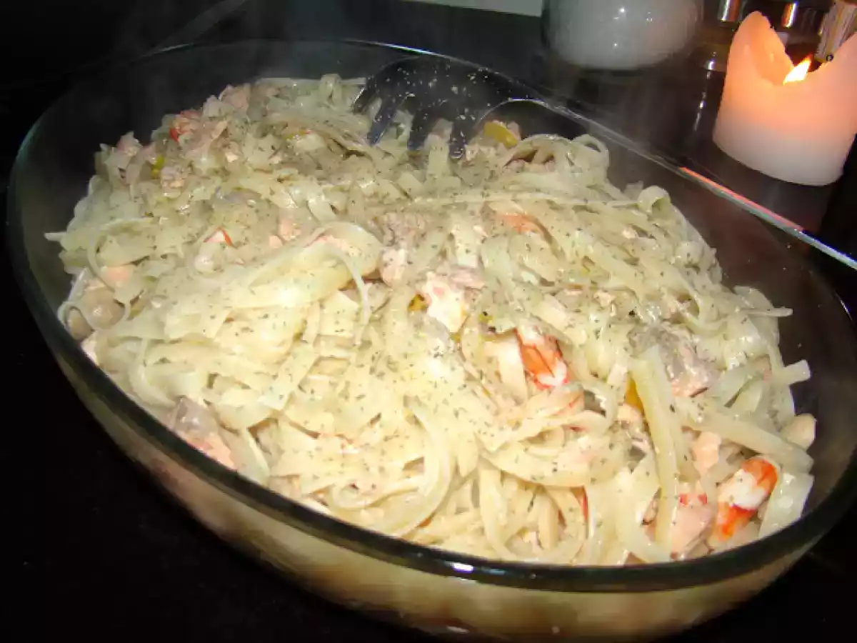 Jantar de Aniversário da Lara - Massada de Salmão com Camarão - foto 6
