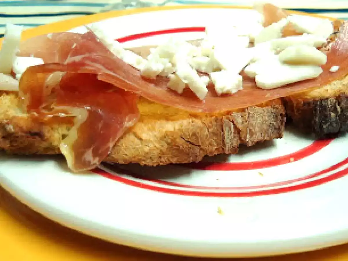 Jantar Italiano - Bruschettas de Presunto e Queijo de Cabra - foto 2