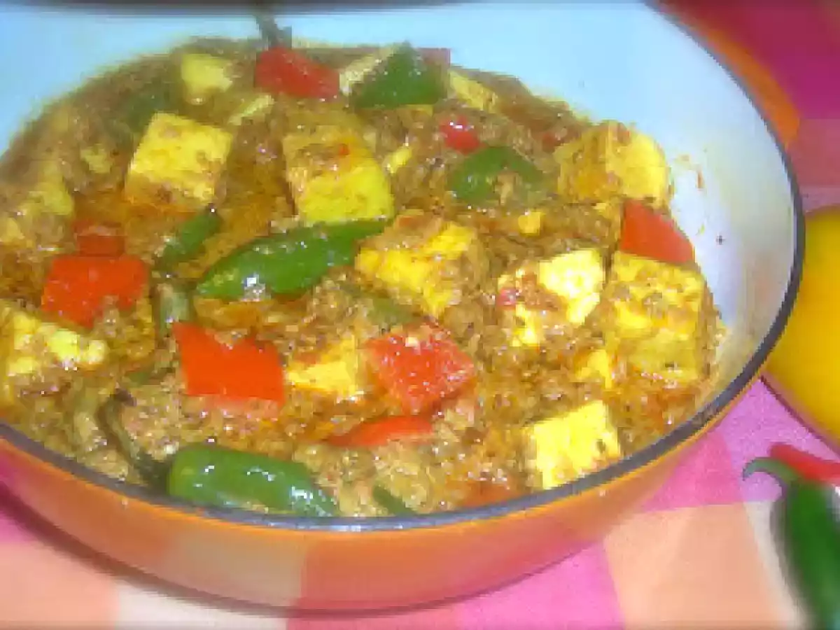 Karahi de Queijo Paneer e Pimentos! - foto 3