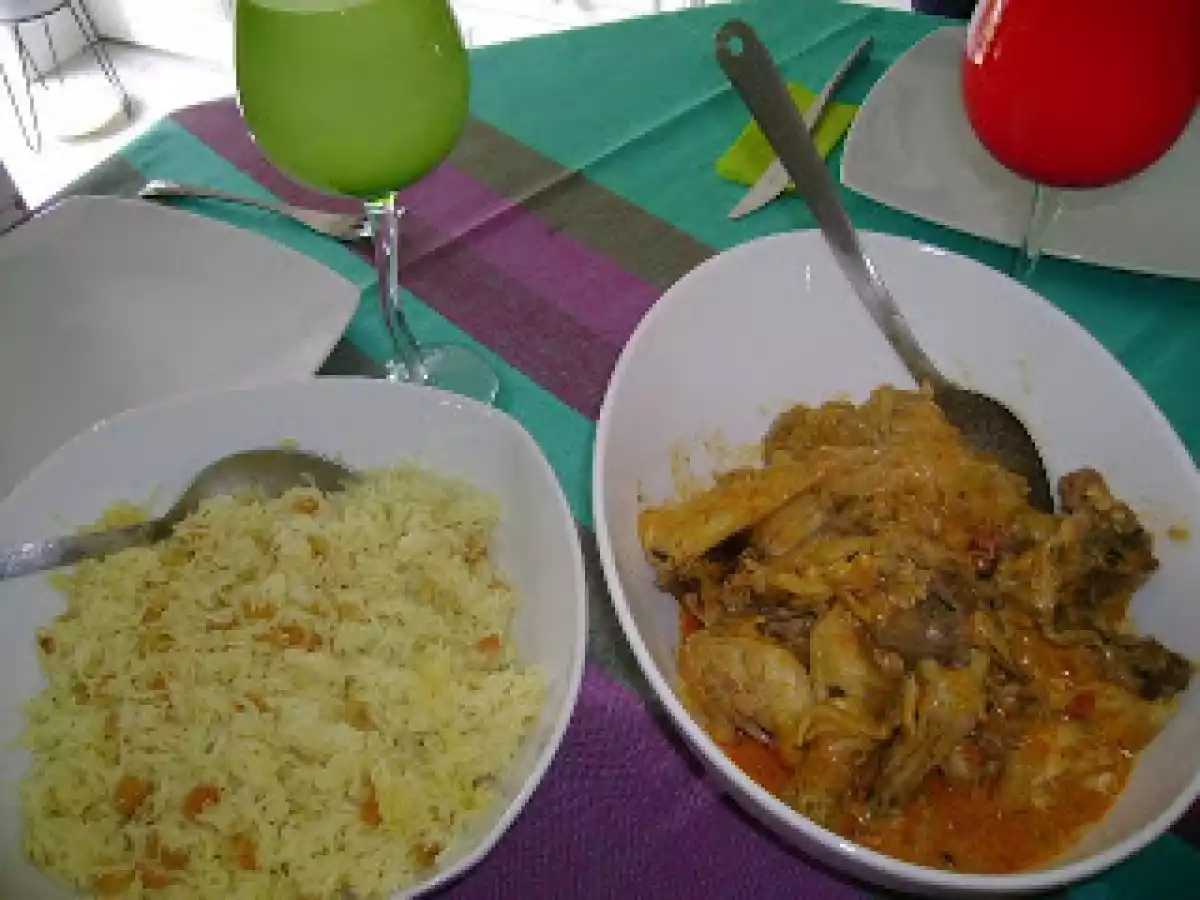 Kashmiri de frango (prato indiano) com o respectivo arroz... - foto 9
