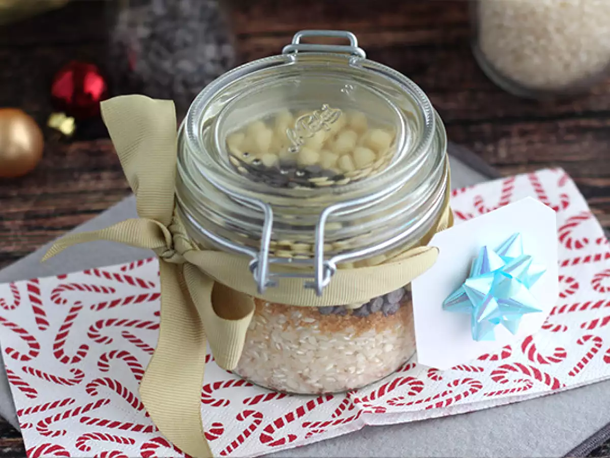 Kit de Arroz doce no pote com chocolate