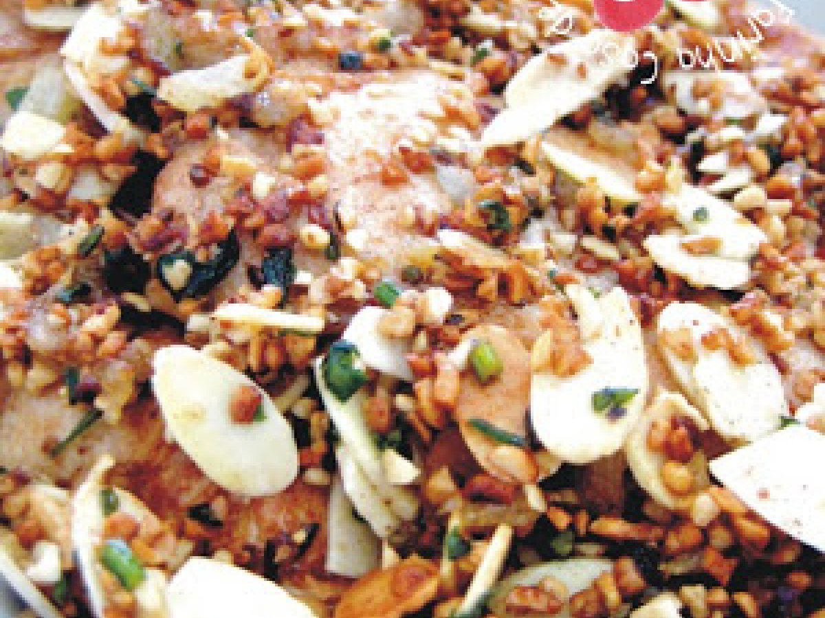 Lâminas de Frango com Crosta de Amêndoas
