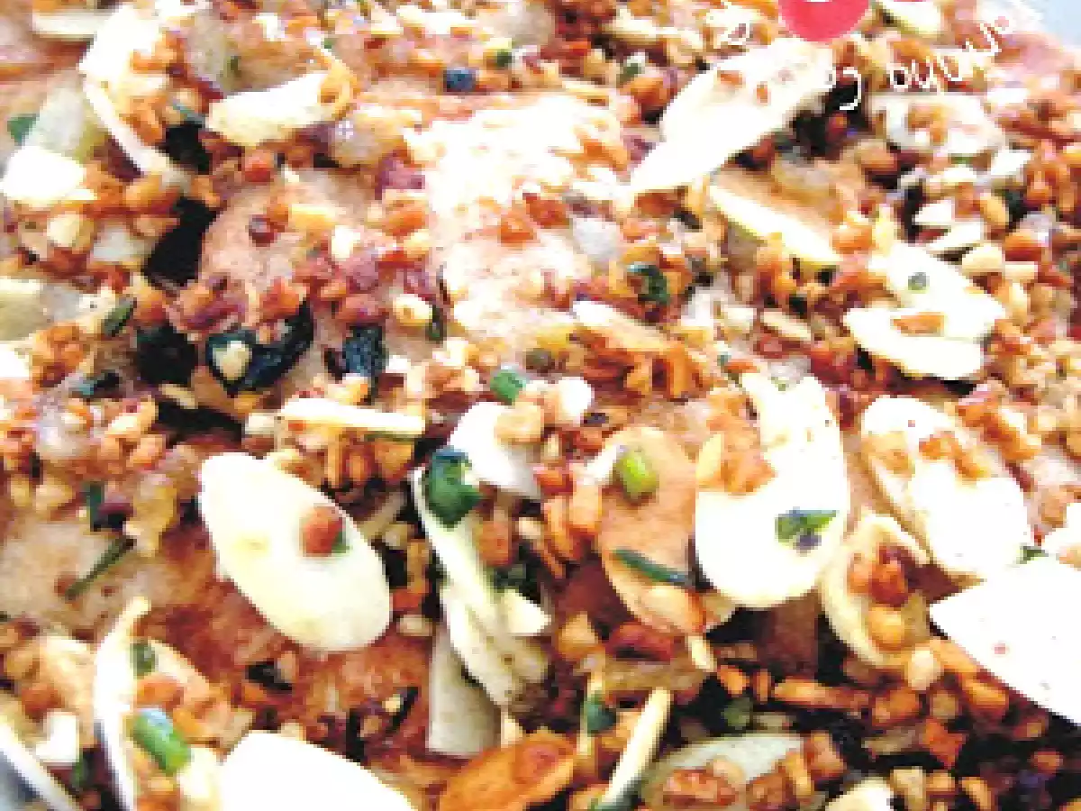 Lâminas de Frango com Crosta de Amêndoas