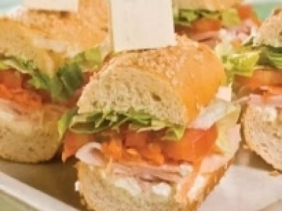 Lanche com queijo cottage
