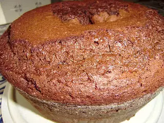 Lanche de domingo - bolo de chocolate guloso