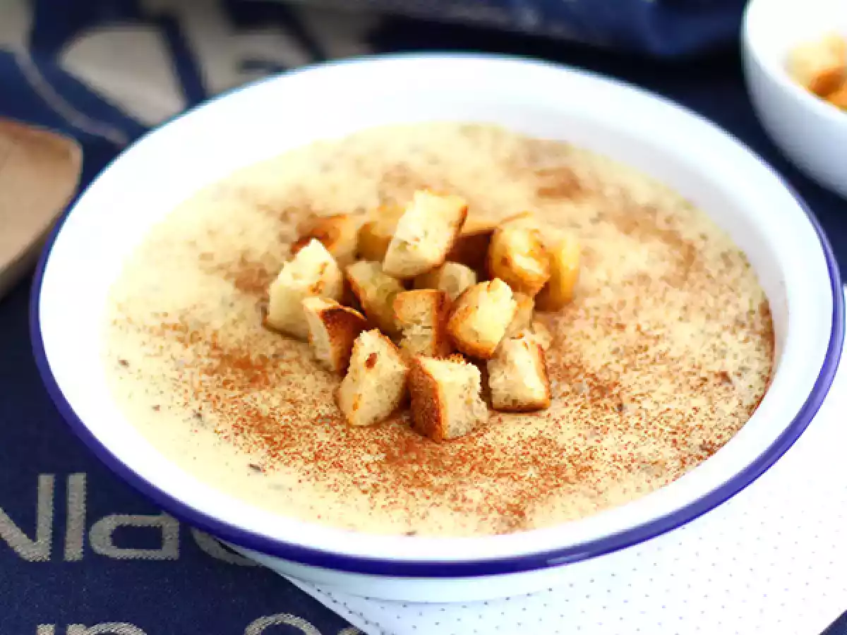 Las gachas, creme de Andaluzia de anis e canela