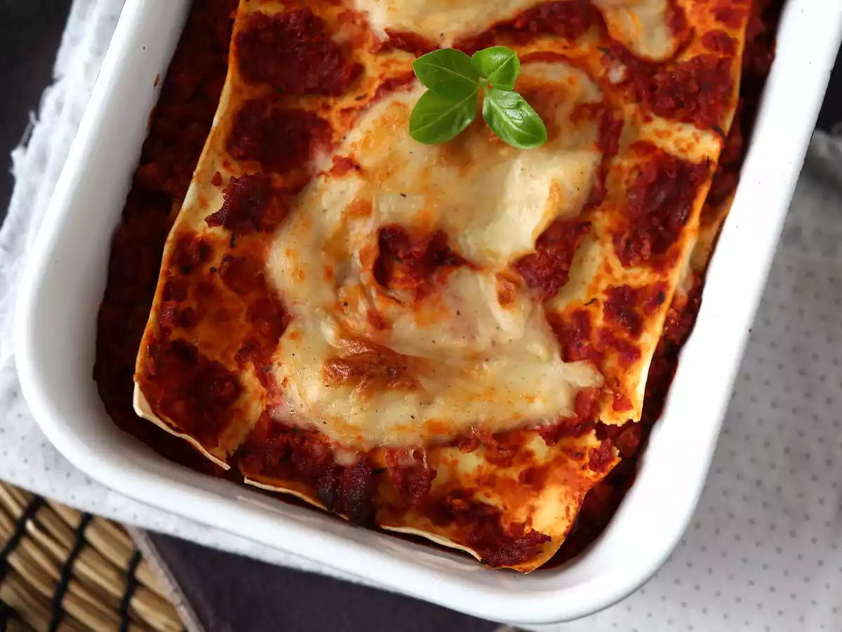 Lasanha bolonhesa vegetariana, o sabor quase autêntico da original - foto 2