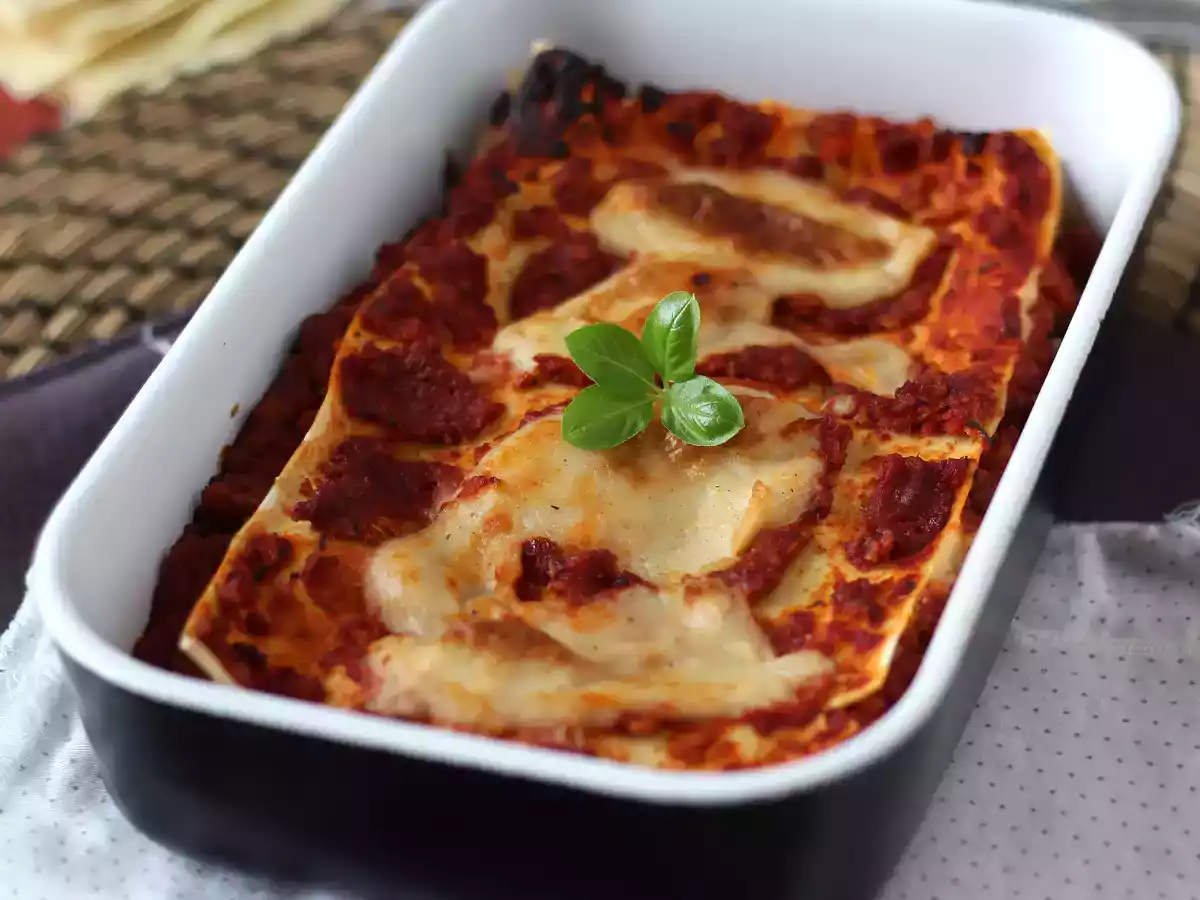 Lasanha bolonhesa vegetariana, o sabor quase autêntico da original - foto 4