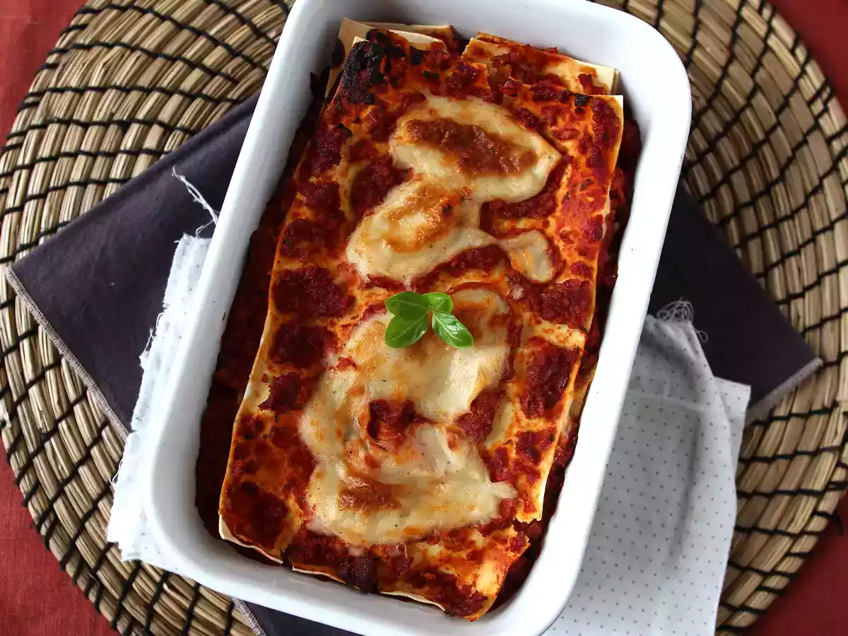 Lasanha bolonhesa vegetariana, o sabor quase autêntico da original - foto 5
