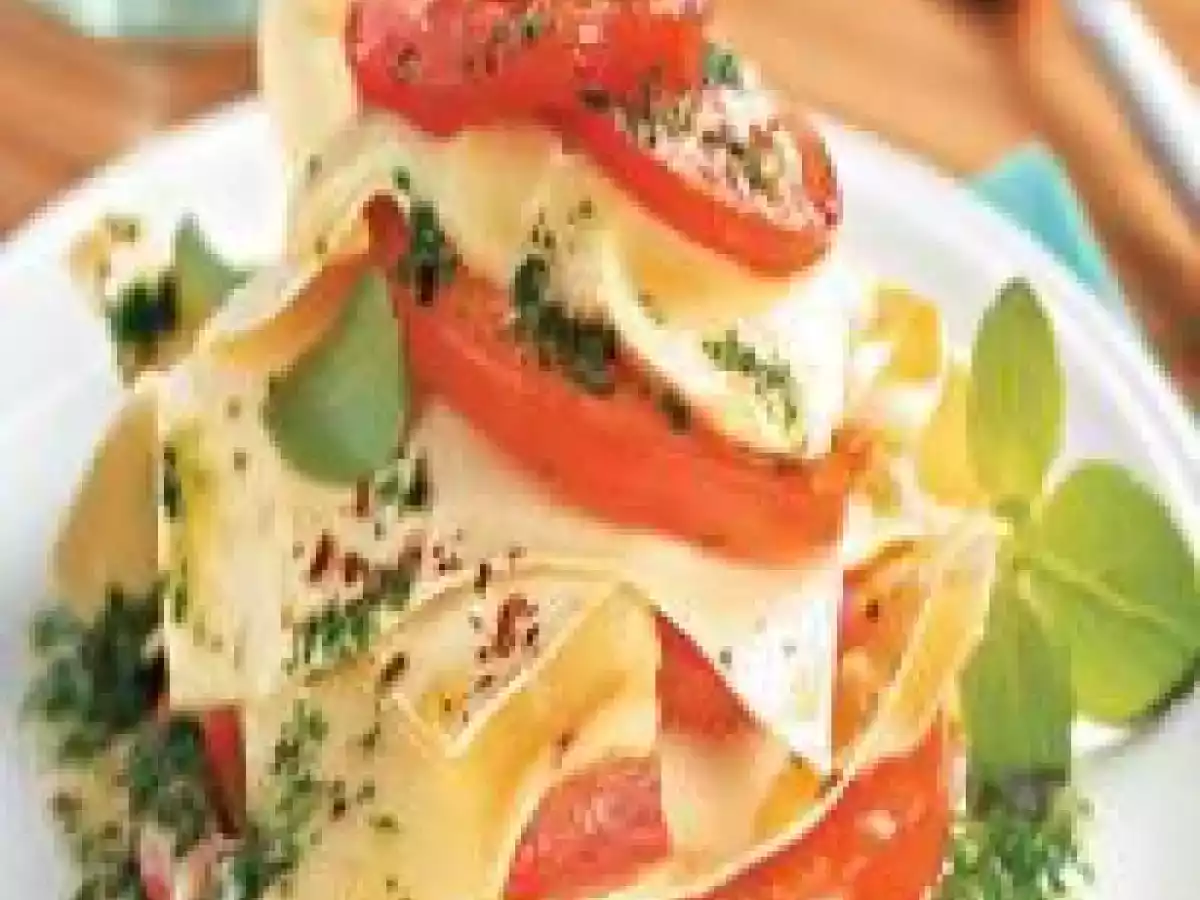 Lasanha caprese