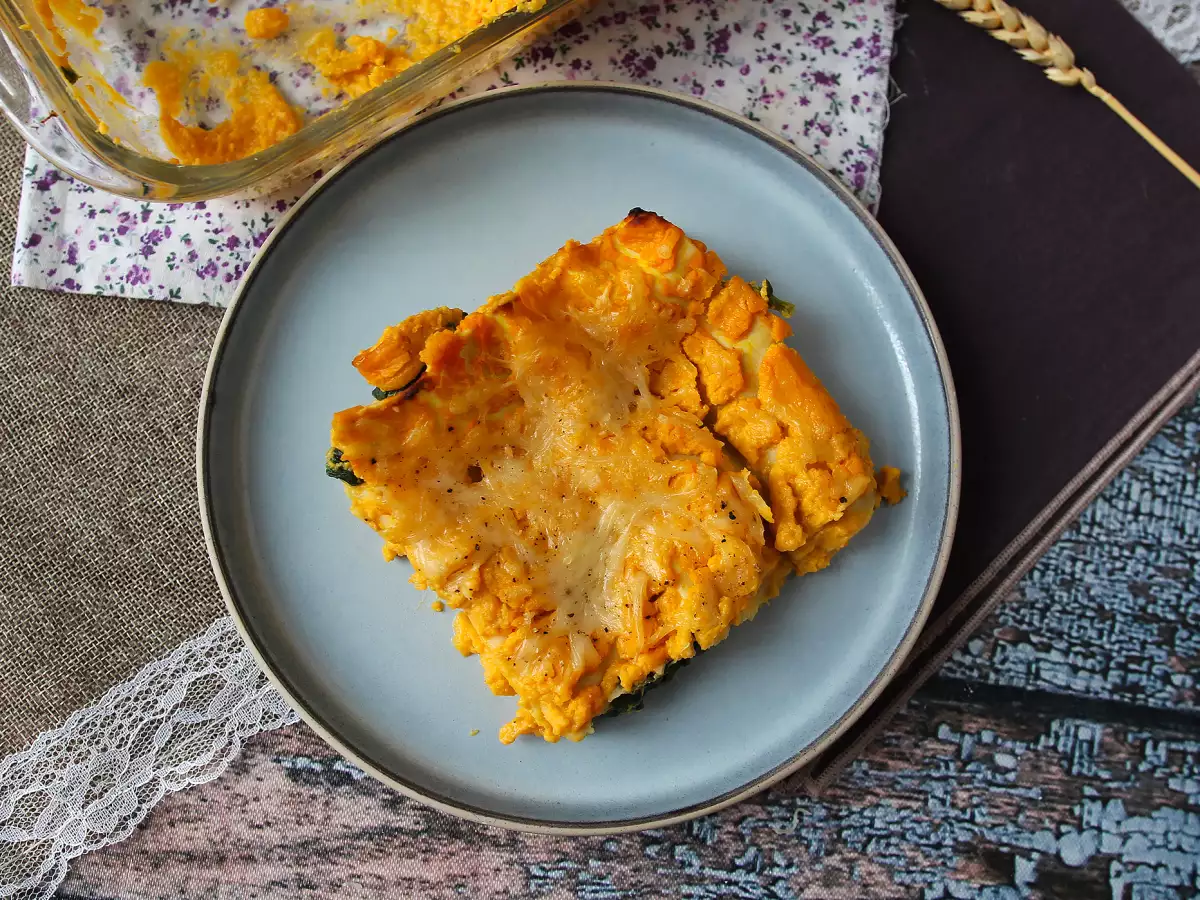 Lasanha de abóbora butternut, espinafre e ricota - foto 4