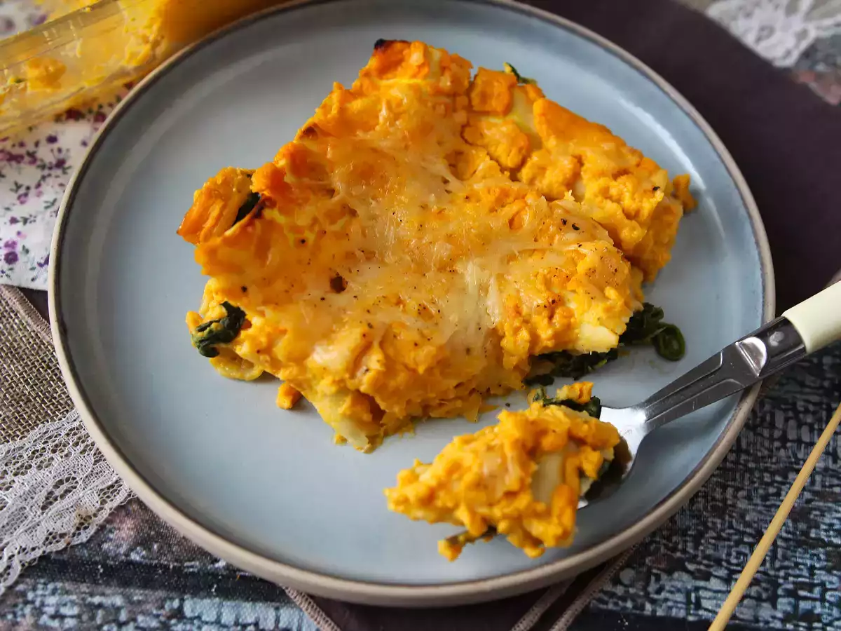 Lasanha de abóbora butternut, espinafre e ricota - foto 6