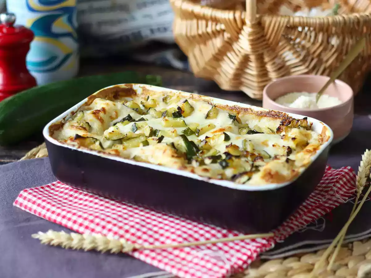 Lasanha de abobrinha com bechamel, receita fácil e muito cremosa - foto 2