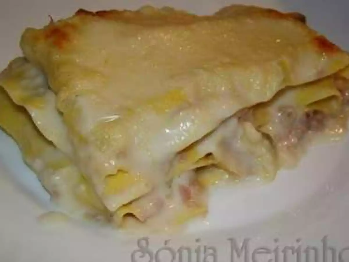 Lasanha de Atum e Cogumelos