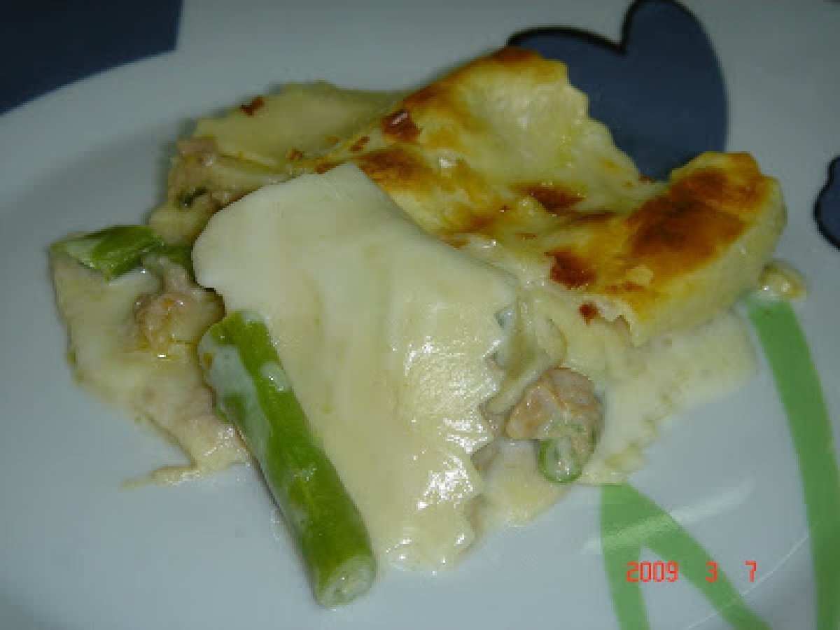 Lasanha de Atum e Feijão Verde