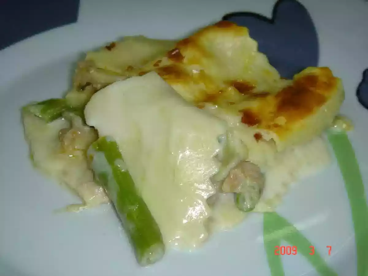 Lasanha de Atum e Feijão Verde