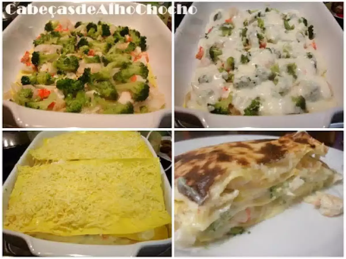 Lasanha de bacalhau e brócolos - foto 2