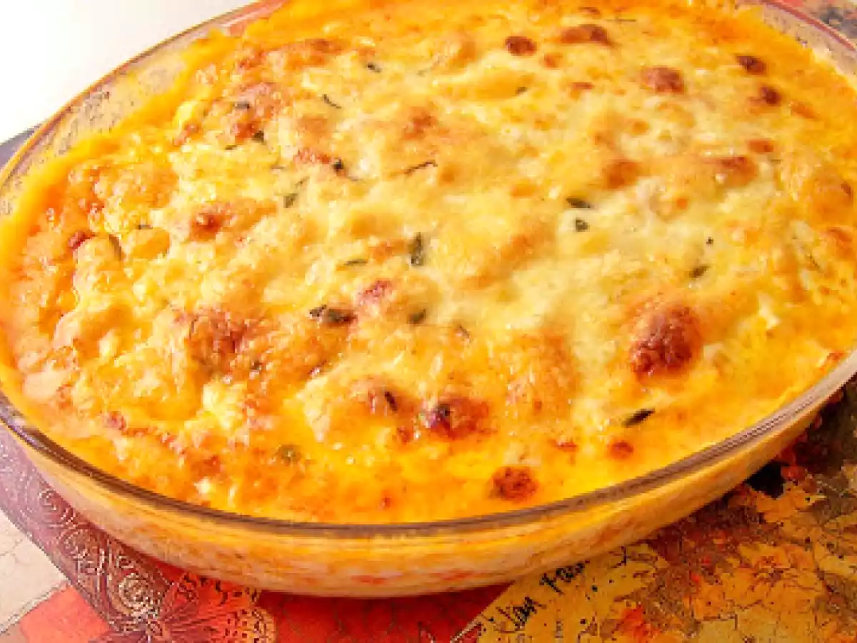 Lasanha de batata com frango
