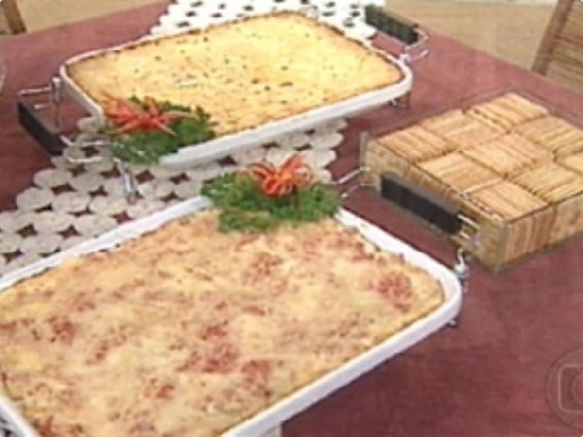 Lasanha de Bolacha de Água e Sal