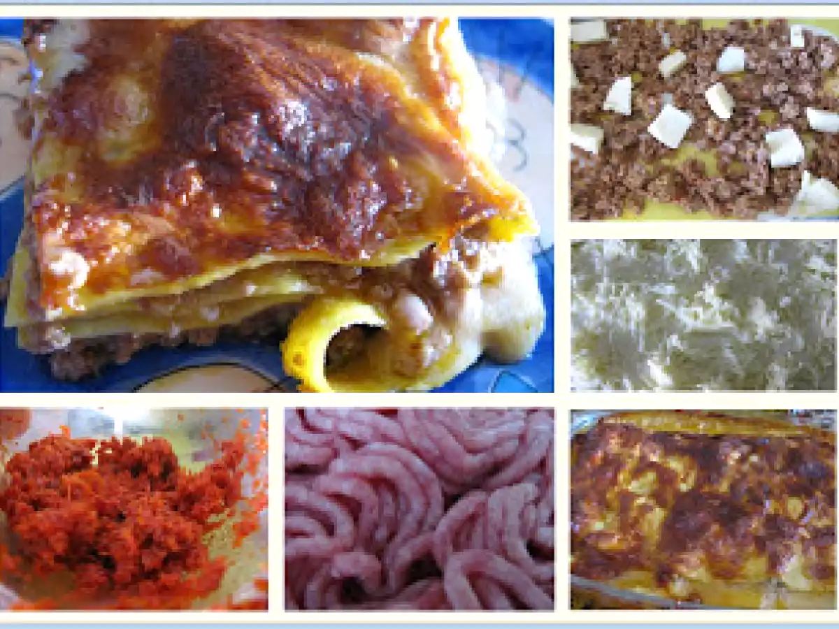 LASANHA DE CARNE E CHOURIÇO
