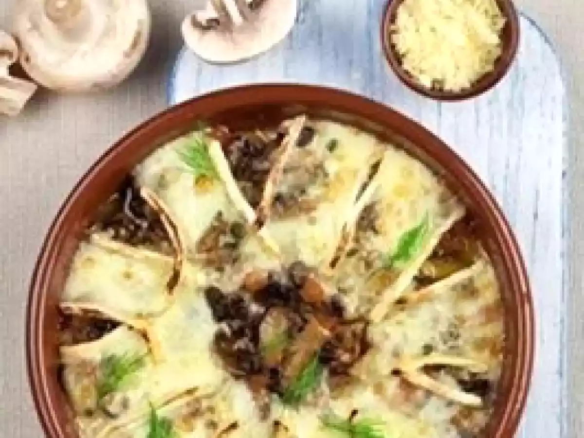 Lasanha de Cogumelos e Brie