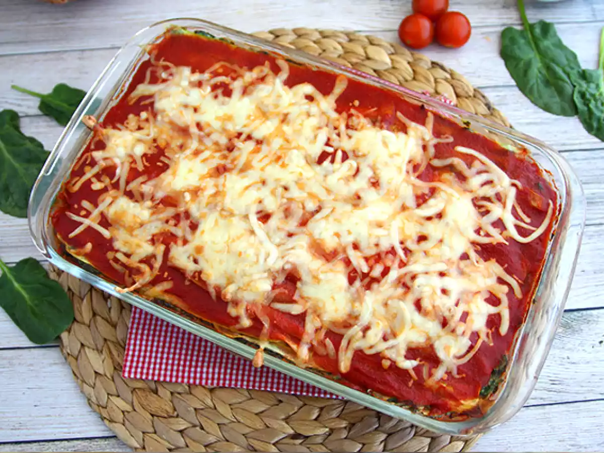 Lasanha de curgete (abobrinha) e espinafre - foto 5