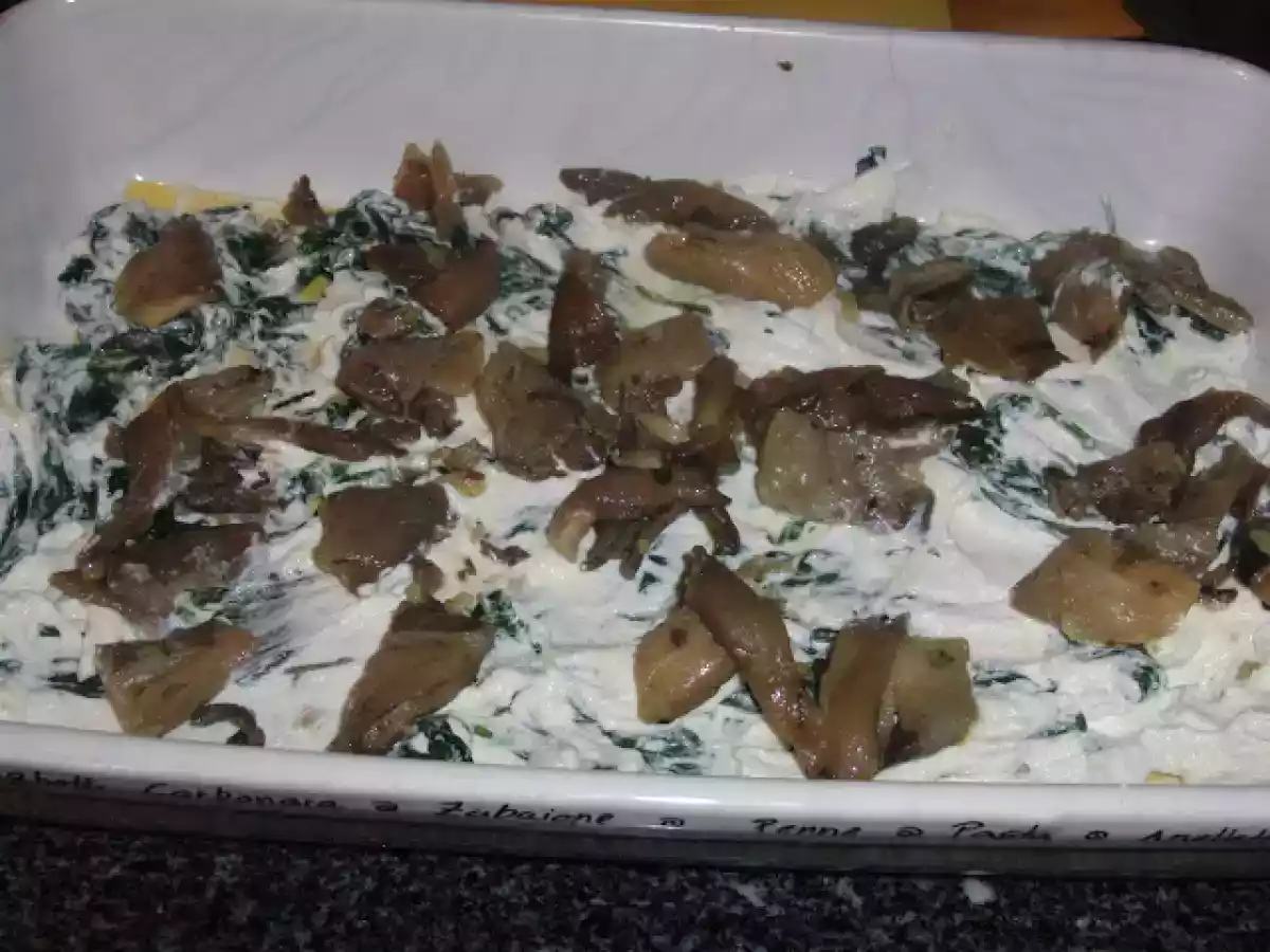 Lasanha de espinafres, ricotta e pleurotus - foto 2