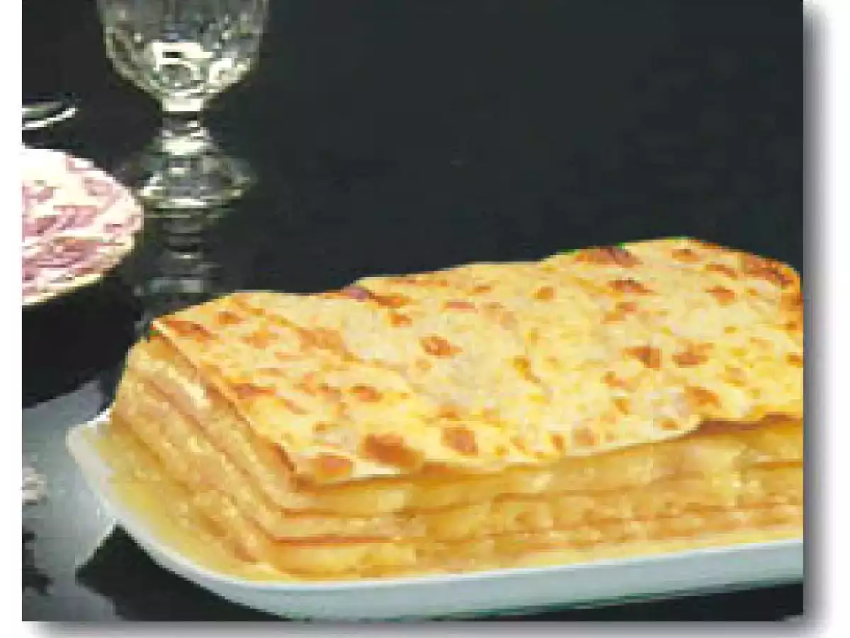 Lasanha de frango com Molho Branco