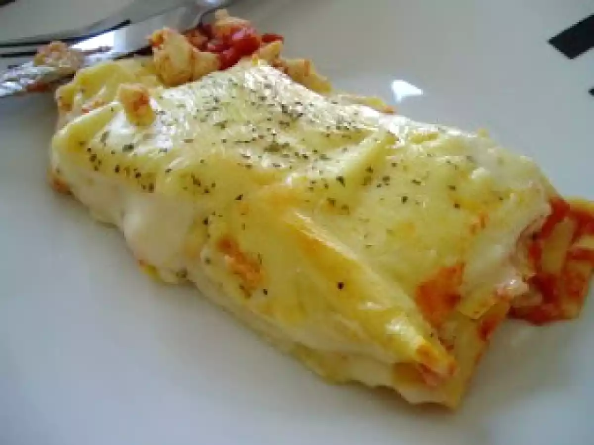 Lasanha de Frango com Queijo-fresco
