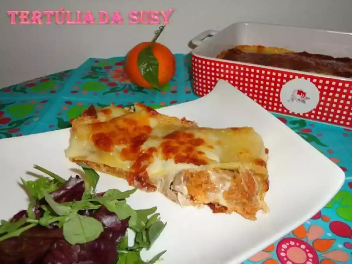 Lasanha de frango e alheira - foto 2