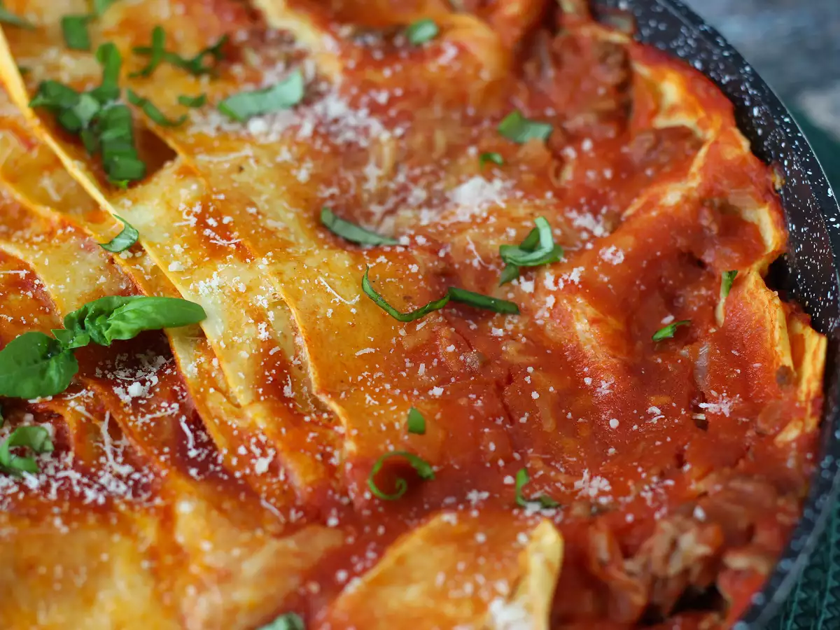 Lasanha de frigideira com carne moída - foto 4