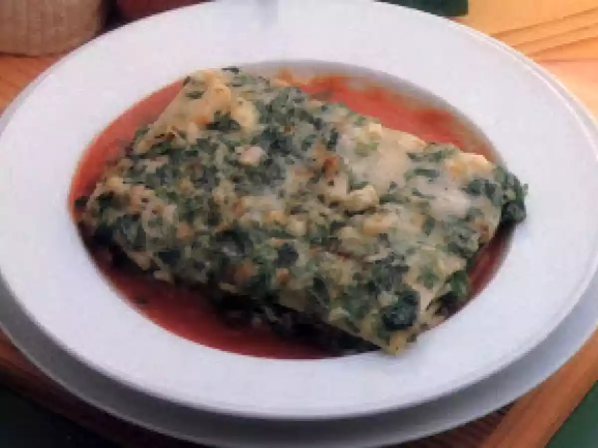 Lasanha de Gambas e Espinafres
