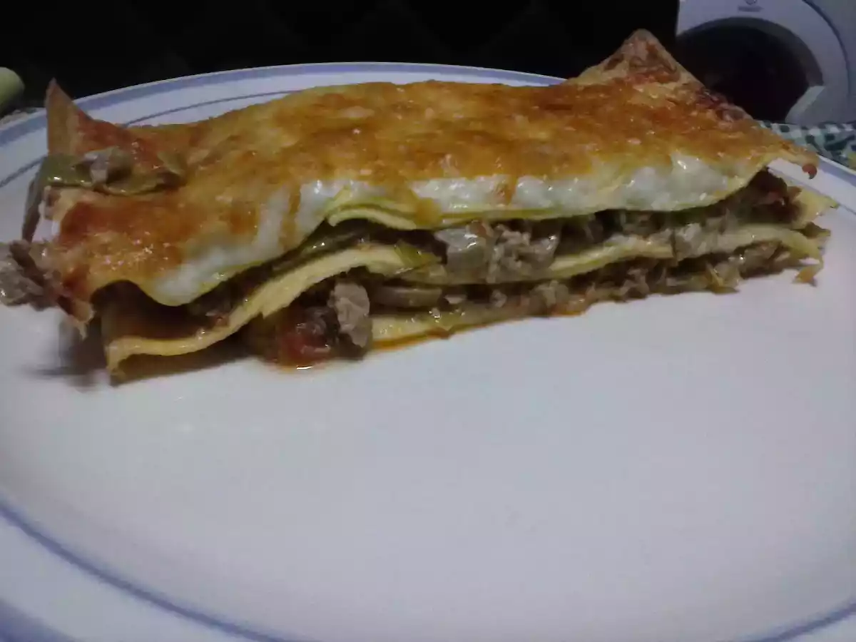 Lasanha de legumes com atum