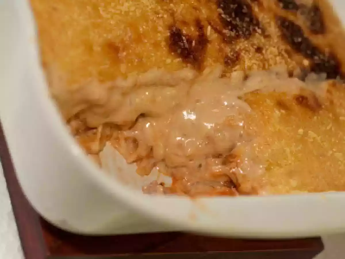 Lasanha de Macarrão Cabelo de Anjo com Salmão e Atum