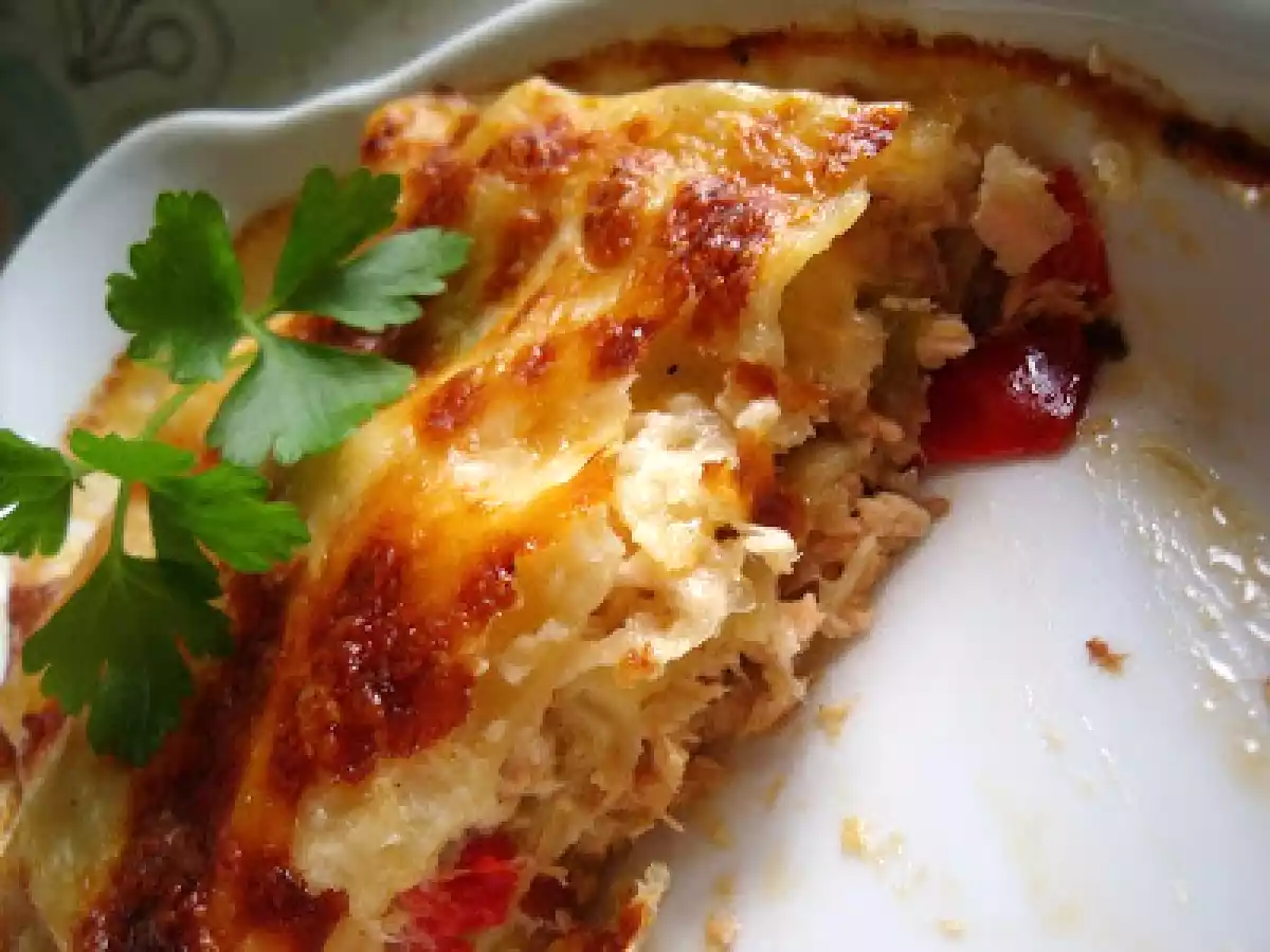 Lasanha de Salmão com pimentos - foto 2