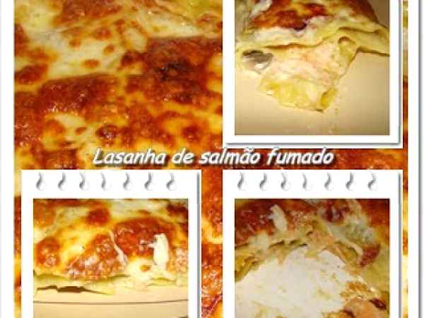Lasanha de salmão fumado