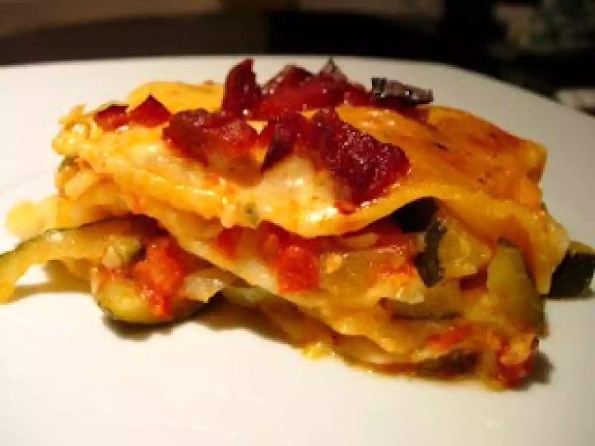 Lasanha de vegetais com massa fresca